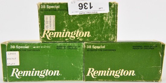 150 RDS OF REMINGTON .38 SPECIAL