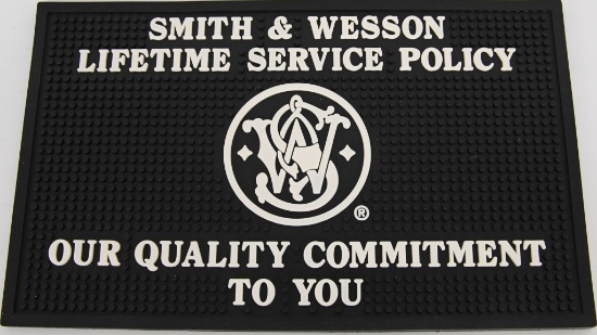 S & W LIFETIME SERVICE POLICY COUNTER MAT