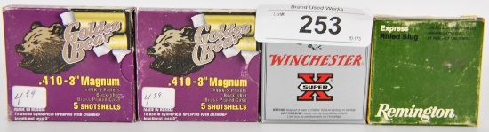 20 RDS OF .410 GA BUCKSHOT & SLUG SHOTSHELLS