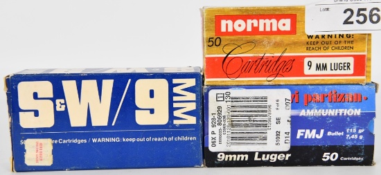 150 RDS OF 9MM LUGER CARTRIDGES