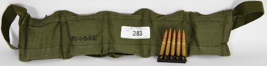 50 RDS OF .303 BRITISH WITH MILITARY AMMO BELT