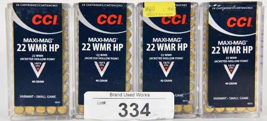 200 RDS OF CCI .22 WMR HP MAXI-MAG