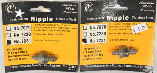 Lot of 2 Replacement NIPPLE by TC stainless