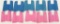 Lot of 10 Rubber Grips 5-pink 5- blue