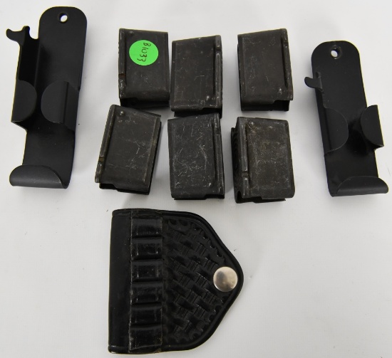 Stripper clips / 2 Mag holsters / Leather ammo