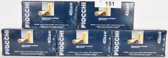 250 RDS OF FIOCCHI .40 S&W CARTRIDGES