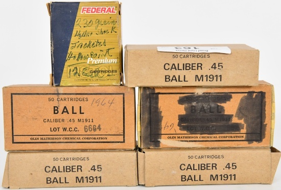 238 RDS OF BALL M1911 .45 ACP CARTRIDGES &