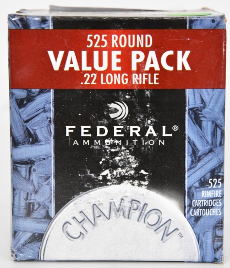 525 RDS OF FEDERAL .22 LR CHAMPION BRICK