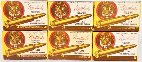 120 RDS OF WEATHERBY .300 MAG EMPTY CARTRIDGES