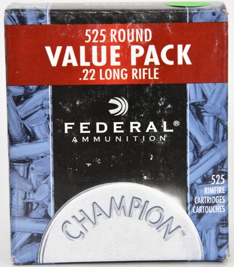 525 RDS OF FEDERAL .22 LR CHAMPION BRICK