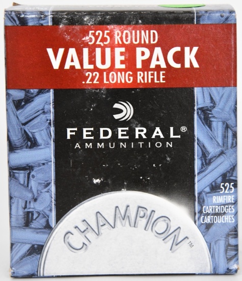 525 RDS OF FEDERAL .22 LR CHAMPION BRICK