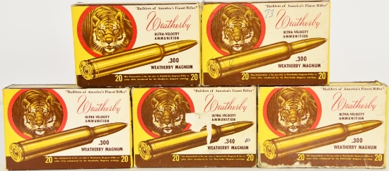 100 RDS OF WEATHERBY .300 MAGNUM BRASS CARTRIDGES