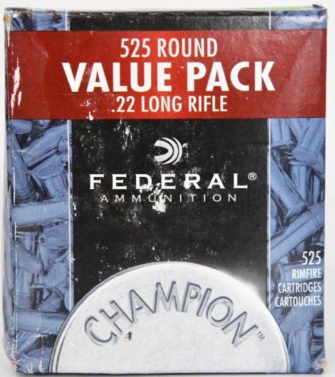 525 RDS OF FEDERAL .22 LR CHAMPION BRICK