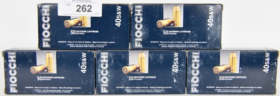 250 RDS OF FIOCCHI .40 S&W CARTRIDGES