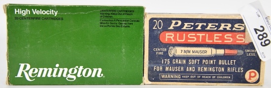 20 RDS OF PETERS 7MM DUPONT CARTRIDGES