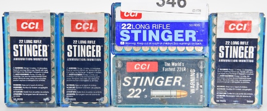 250 RDS OF CCI .22 LR STINGER CARTRIDGES