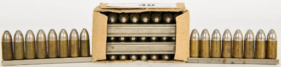 56 RDS OF 9MM LUGER SILVER TIP CARTRIDGES