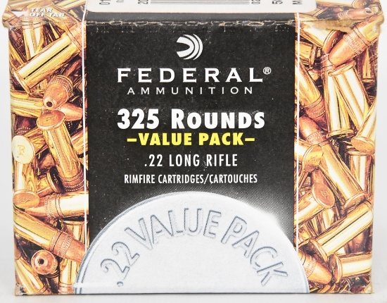 325 RDS OF FEDERAL .22 LR CARTRIDGES