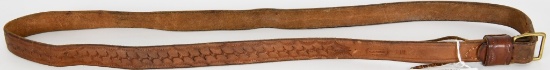 Bucheimer Leather sling with etched design