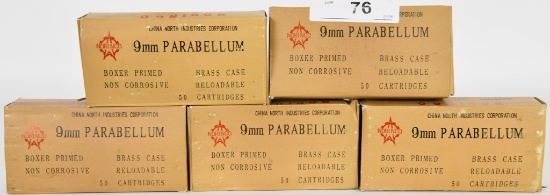 250 RDS OF NORINCO 9MM PARABELLUM