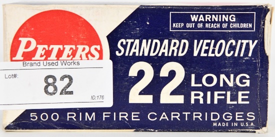 500 RDS OF PETERS .22 LR CARTRIDGES