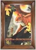 VTG 1955 Western Winchester Lithograph Framed