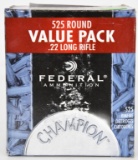 525 RDS OF FEDERAL .22 LR CHAMPION BRICK