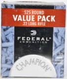 525 RDS OF FEDERAL .22 LR CHAMPION BRICK