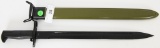 Replica Bayonet with Plastic Scabbard Like new