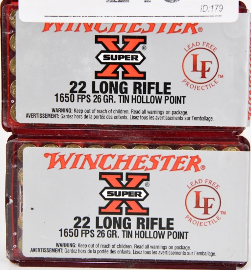 100 Rds of Winchester .22 LR Cartridges