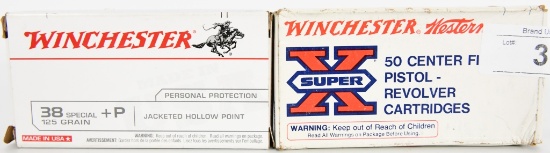 89 Rds of WInchester .38 Special & + P Cartridges