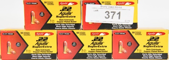 250 Rds of Aguila .22 Short Cartridges