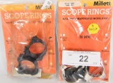 NEW Millett Scope Rings 30mm Med & 30mm turn in lo