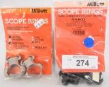 Lot of 2 New in Package Millett Scope Rings