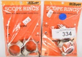 Lot of 2 Millett 30MM Scope Rings NIP