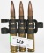 12.7 X 99 Dummy rounds w/ Belt ring aka .50 BMG