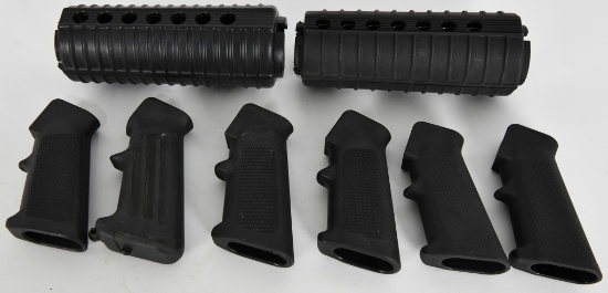 Lot of Misc AR -15 Hand guards & 6 Pistol grips