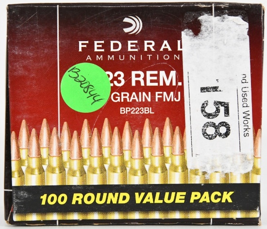 100 Rounds Federal Ammunition 223 Rem
