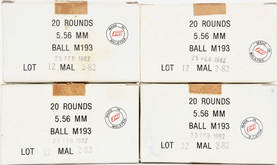 80 Rounds of 5.56mm Ball M193 Ammo