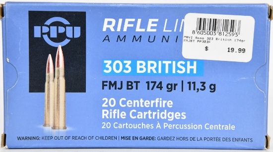 19 Rounds Prvi Partizan Ammunition 303 British