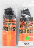 2 Ram-Line 30 Round Magazines Fits Ruger 10-22