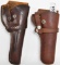 Two Leather Holsters Durable and Rugged