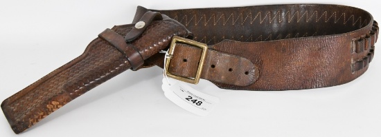 The George Lawrence Co Leather Holster ammo Belt