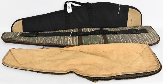 Lot of 3 Padded Soft Rifle / Shotgun Cases
