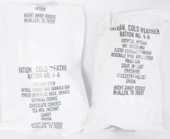 Ration Cold Weather #4A&B US Military Foods Sealed