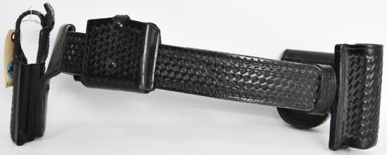 Basket Weave Duty Belt W/ Attachments