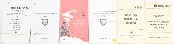 Lot of 6 Vintage Dept of Army Technical Manual &