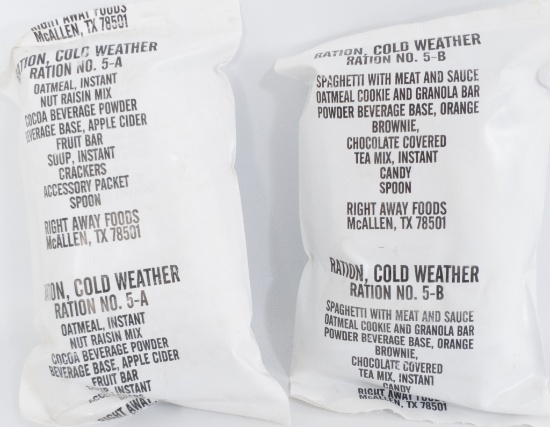 Ration Cold Weather #5A&B US Military Foods Sealed
