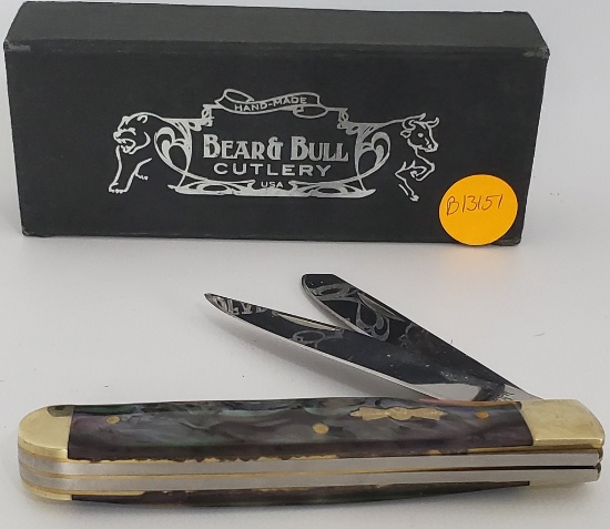 Lot of 2 Folding Knives Pride Cutlery/ Bear & Bull