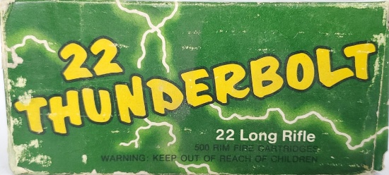 500 Rounds Of Remington Thunderbolt .22 LR Ammo